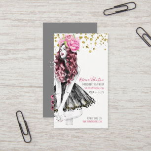 Visita Tarjeta de presentación del salón de belleza Fas