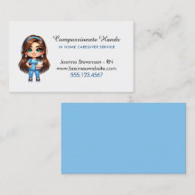 Tarjeta de presentación del servicio de enfermería