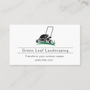 Visita Tarjeta de presentación del servicio de jardinería