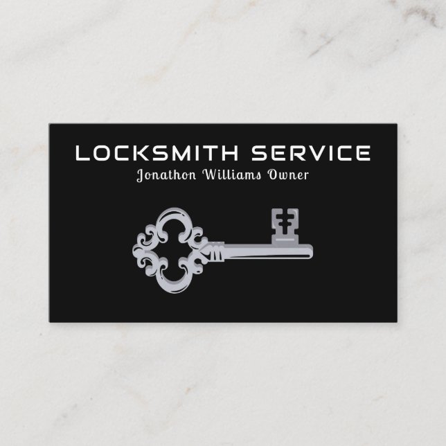 Visita Tarjeta de presentación del servicio de locksmith  (Anverso)