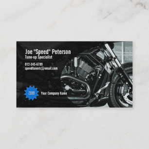 Visita Tarjeta de presentación del servicio de motociclet