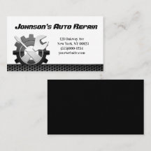 Tarjeta de presentación del servicio de reparación