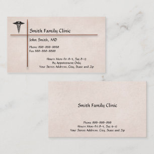 Visita Tarjeta de presentación del símbolo médico del méd