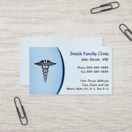 Visita Tarjeta de presentación del símbolo médico del Méd