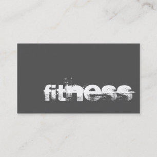 Visita Tarjeta de presentación deportiva Gray Fitness de 