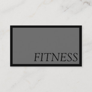 Visita Tarjeta de presentación deportiva Gray Fitness de 