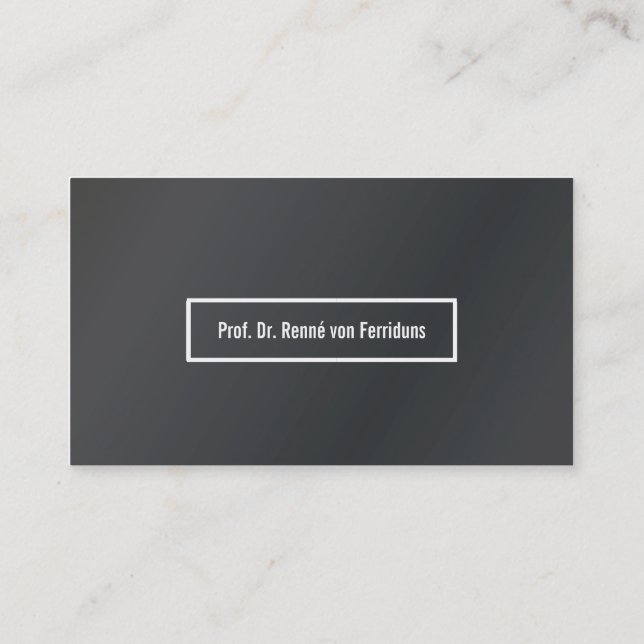 Visita Tarjeta de presentación dezent alu (Reverso)