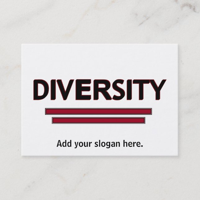 Visita Tarjeta de presentación Diversidad (Anverso)