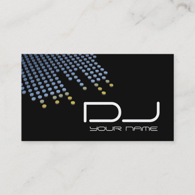 Visita Tarjeta de presentación DJ única (Anverso)