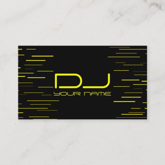 Visita Tarjeta de presentación DJ única (Anverso)