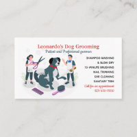 Tarjeta de presentación Dog Grooming