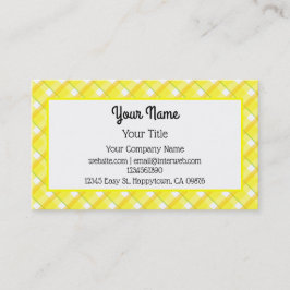 Visita Tarjeta de presentación editable de patrón amarill