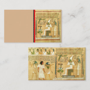 Visita Tarjeta de presentación Egipto-Hieroglyphs