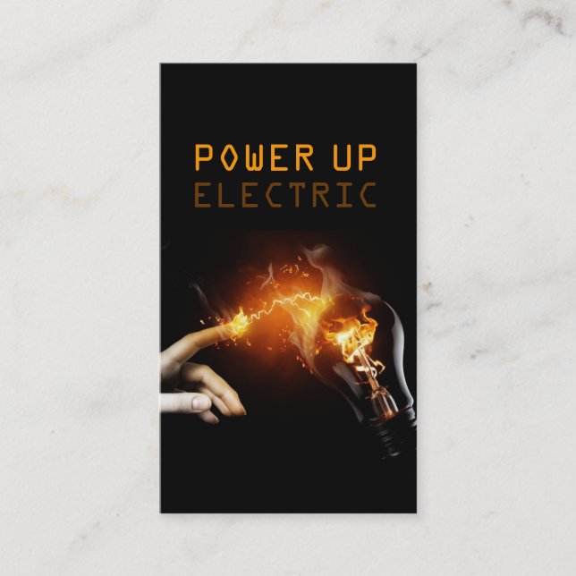 Visita Tarjeta de presentación eléctrica, eléctrica, eléc (Anverso)