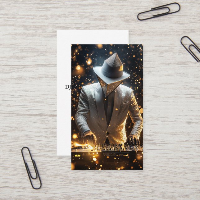 Visita Tarjeta de presentación electrónica Jockey sobre d (Anverso/Reverso In Situ)