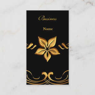 Visita Tarjeta de Presentación Elegante Amarillo Dorado N