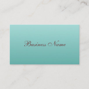 Visita Tarjeta de presentación elegante Aqua