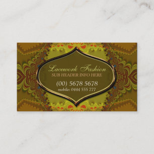 Visita Tarjeta de presentación elegante de la moda de los