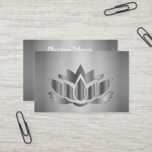 Visita Tarjeta de presentación elegante de Mandala Plata