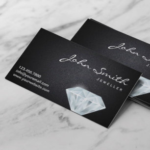 Visita Tarjeta de presentación elegante Diamond Jeweler D