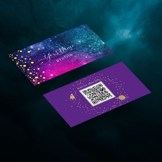 Visita tarjeta de presentación elegante galaxia nº2 (Subido por el creador)
