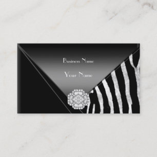 Visita Tarjeta de Presentación Elegante Joya de Diamante 
