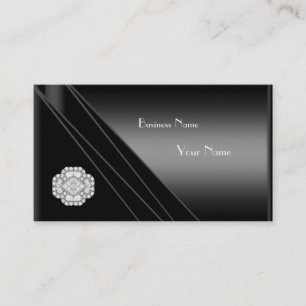 Visita Tarjeta de Presentación Elegante Joya de Diamante 
