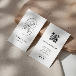 Visita Tarjeta de presentación elegante para estilistas d