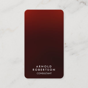 Visita Tarjeta de presentación elegante roja marrón de es