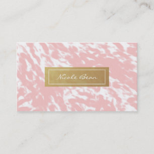 Visita Tarjeta de presentación elegante y chic rosa meloc