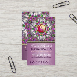 Visita Tarjeta de presentación Energy Healing Holstic Pea