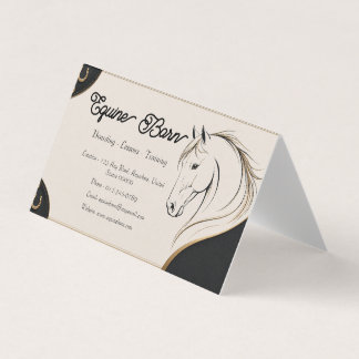 Visita Tarjeta de presentación equestre personalizada