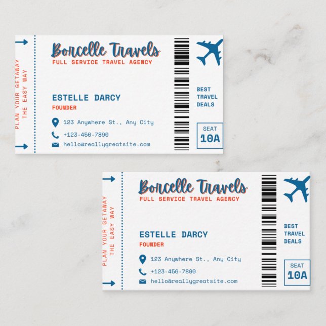 Visita Tarjeta de presentación estándar de 3,5" x 2,0" (Anverso / Reverso)