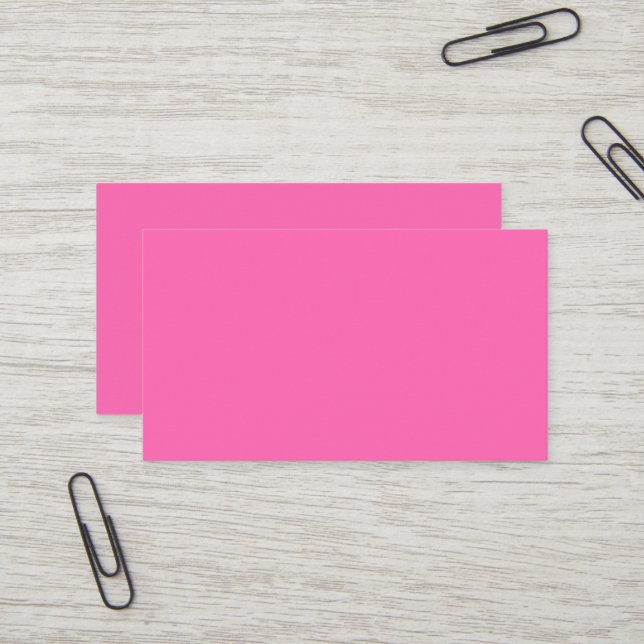Visita Tarjeta de presentación estándar rosa intenso (Anverso/Reverso In Situ)