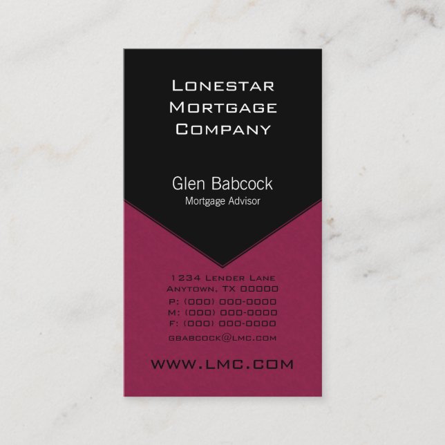 Visita Tarjeta de presentación Executive Edge, Azalea (Anverso)