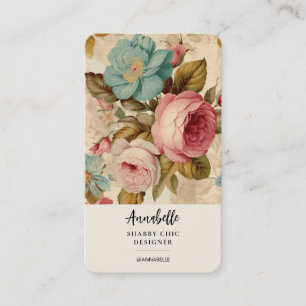 Visita Tarjeta de presentación femenina Shabby Chic Bloom
