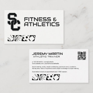 Visita Tarjeta de presentación Fitness Athletics