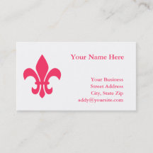 Tarjeta de presentación Fleur de Lis