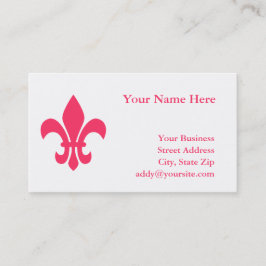Visita Tarjeta de presentación Fleur de Lis