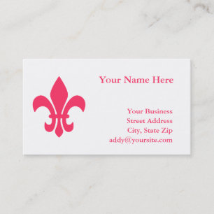 Visita Tarjeta de presentación Fleur de Lis