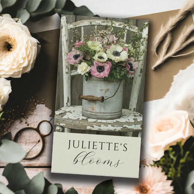 Visita Tarjeta de presentación Floral Designer Floral (Subido por el creador)