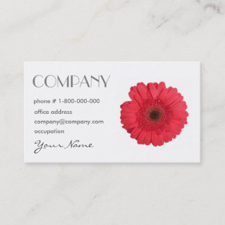Visita Tarjeta de presentación Floral Gerbera Daisy