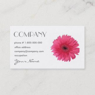 Visita Tarjeta de presentación Floral Gerbera Daisy