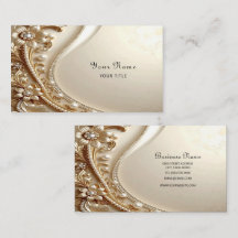 Tarjeta de presentación floral ornamentada elegant