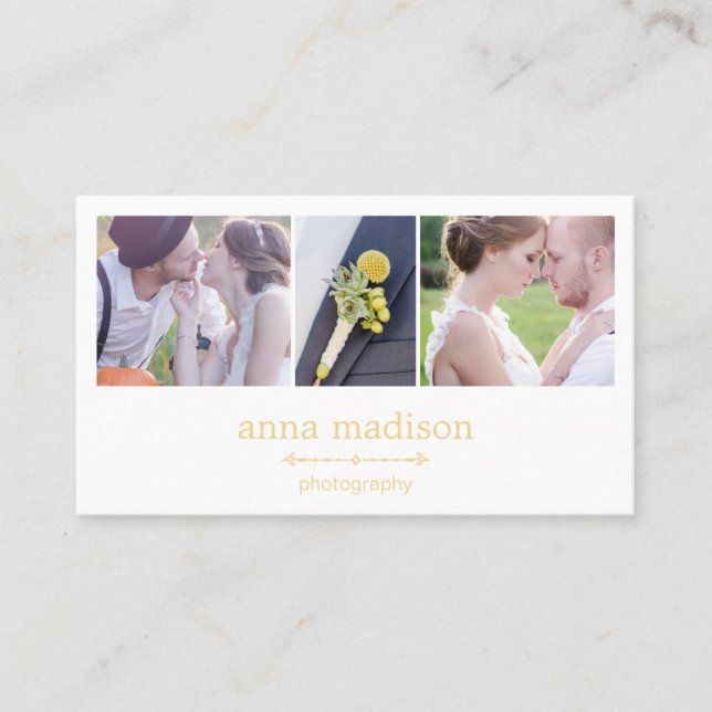 Visita Tarjeta de presentación fotográfica (Anverso)