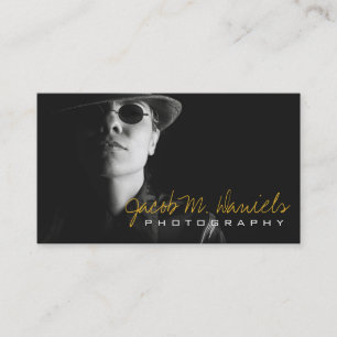 Visita Tarjeta de presentación fotográfica de cámara