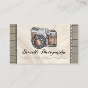 Visita Tarjeta de presentación fotográfica de cámara de v