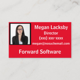 Visita Tarjeta de presentación fotográfica para tarjeta d