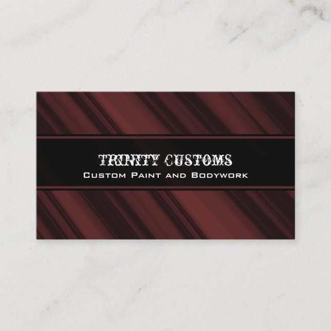 Visita Tarjeta de presentación Fractal Grunge, Crimson (Anverso)
