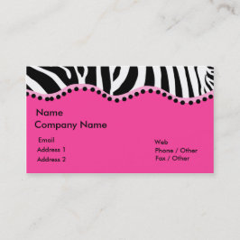 Visita Tarjeta de Presentación Funky Zebra